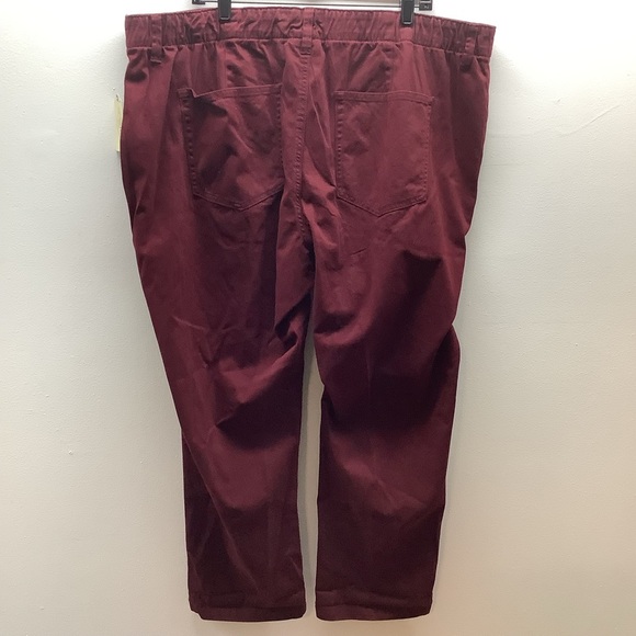 St.John’s Bay Size 22W Autumn Burgundy Pants With Pockets. New With Tags. - Picture 4 of 8